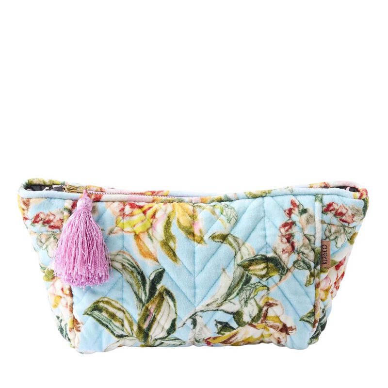 Kip&Co Somerset Blue Velvet Toiletry Bag image number 0